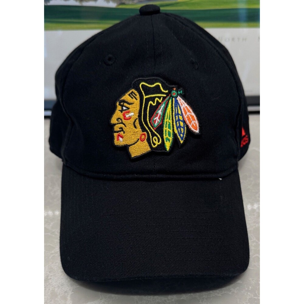Chicago Blackhawks - Adidas Hat - Men's Adjustable - Black
